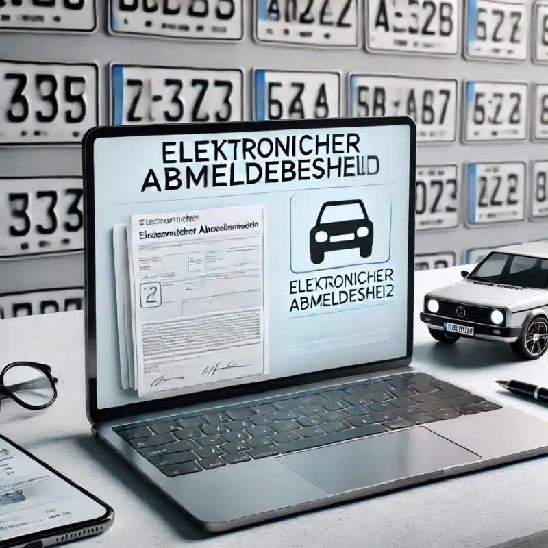 Elektronischer Abmeldebescheid – Schnell, sicher und digital mit iKFZ Digital Zulassung