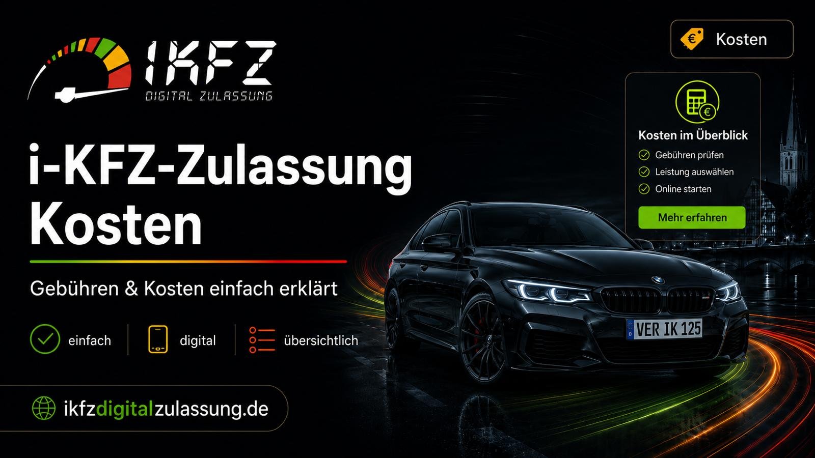 i-Kfz Zulassung Kosten: Was kostet die Online-Fahrzeugzulassung in Deutschland?