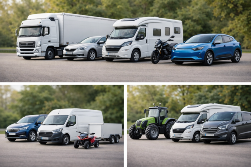 KFZ Zulassung online für verschiedene Fahrzeugtypen