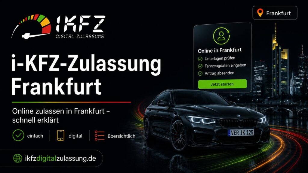 iKFZ Zulassung Frankfurt: So melden Sie Ihr Auto online an