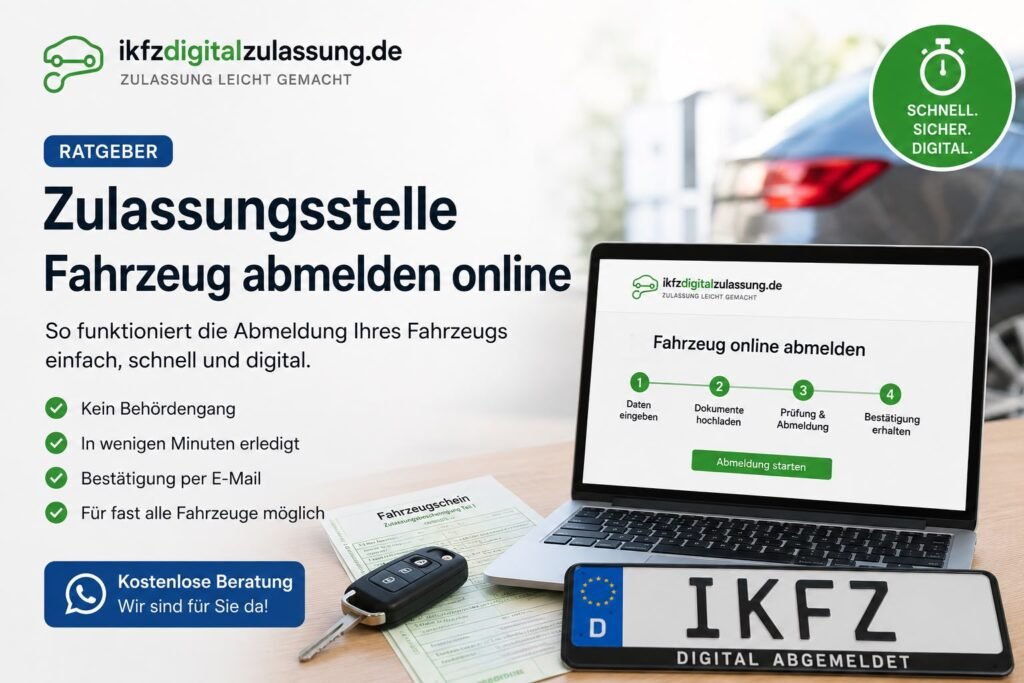 Zulassungsstelle: Fahrzeug online abmelden – so funktioniert es