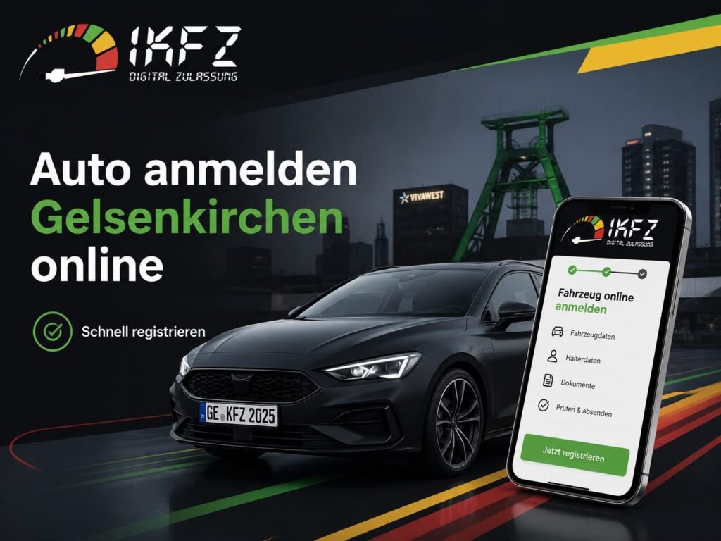 Auto anmelden in Gelsenkirchen online: So funktioniert die digitale Kfz-Zulassung