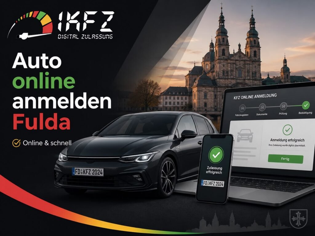 Auto online anmelden in Fulda: So funktioniert die digitale Kfz-Zulassung