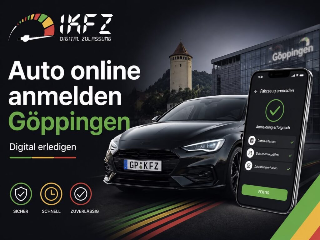 Auto online anmelden in Göppingen: So funktioniert die digitale Kfz-Zulassung