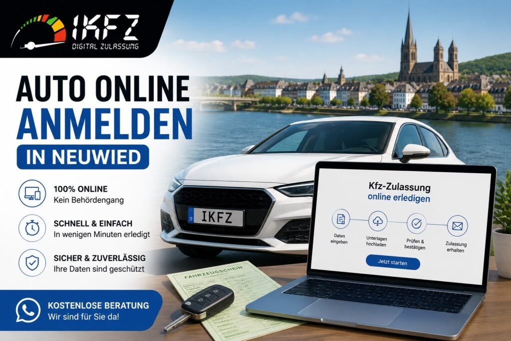 Auto online anmelden in Neuwied: So funktioniert die digitale Kfz-Zulassung
