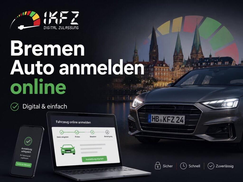 Bremen Auto anmelden online: So funktioniert die digitale Kfz-Zulassung