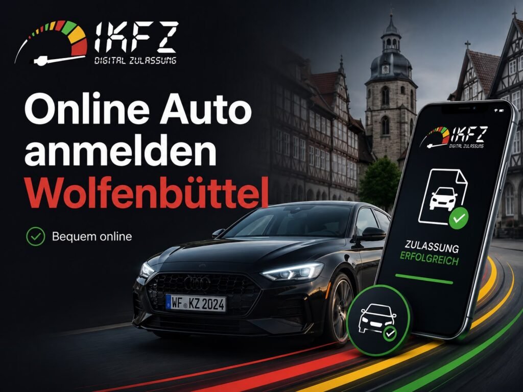 Auto online anmelden in Wolfenbüttel: einfach von zu Hause erledigen